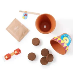 Coffret anniversaire 10 petits pots Monstres - Radis et Capucine