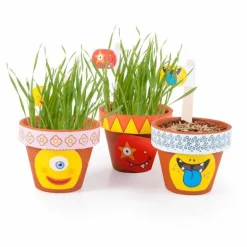 Coffret anniversaire 10 petits pots Monstres - Radis et Capucine