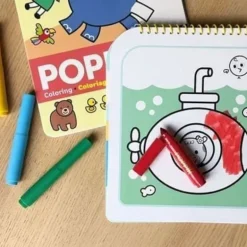 Coloriage magique - Effaçable - Poppik - Les animaux