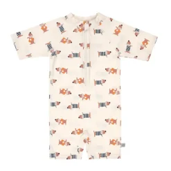 Combinaison bébé anti-UV - Lassig - Beach Chien orange/ocean vert