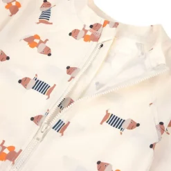 Combinaison bébé anti-UV - Lassig - Beach Chien orange/ocean vert