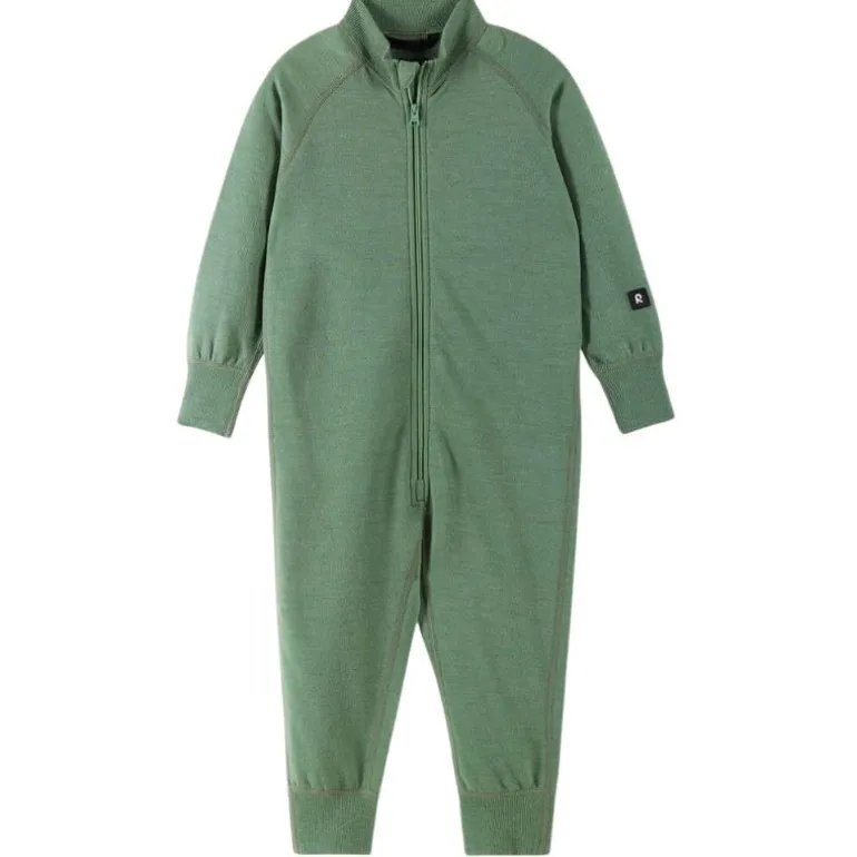 Combinaison bébé en laine merinos - Parvin - Reima - Green Clay