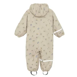 Combinaison de pluie enfant doublée polaire - CeLaVi - White Pepper