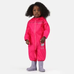 Combinaison pluie enfant - Puddle de Regatta - Rose