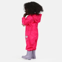 Combinaison pluie enfant - Puddle de Regatta - Rose