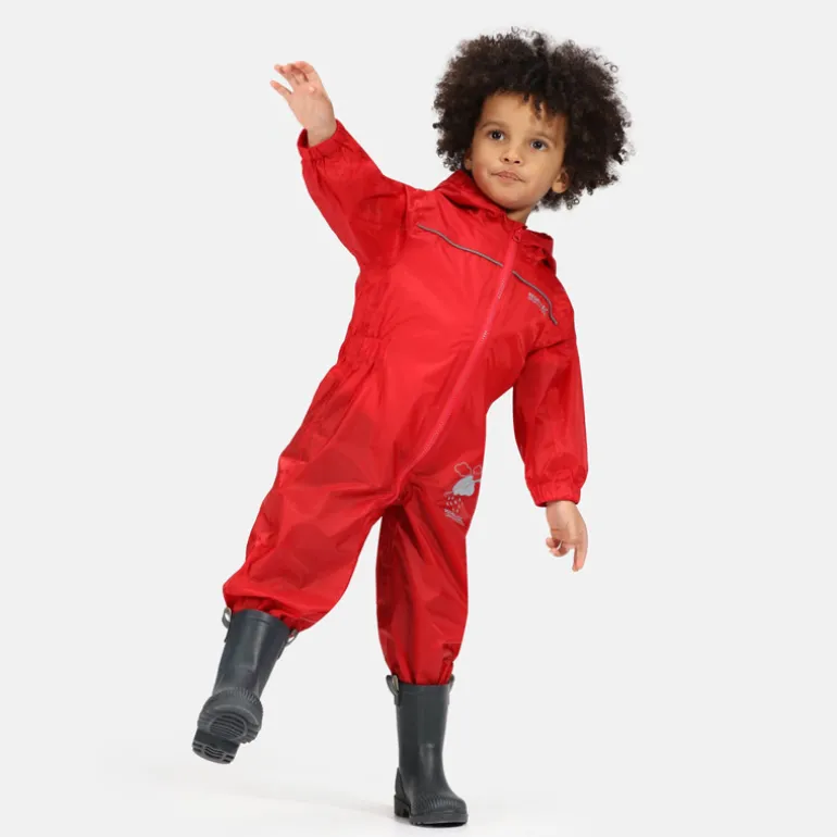 Combinaison pluie enfant - Puddle de Regatta - Rouge