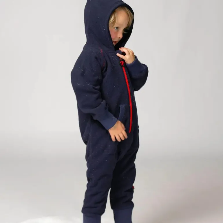 Combinaison polaire bébé - Ducksday - Dark Blue / Red