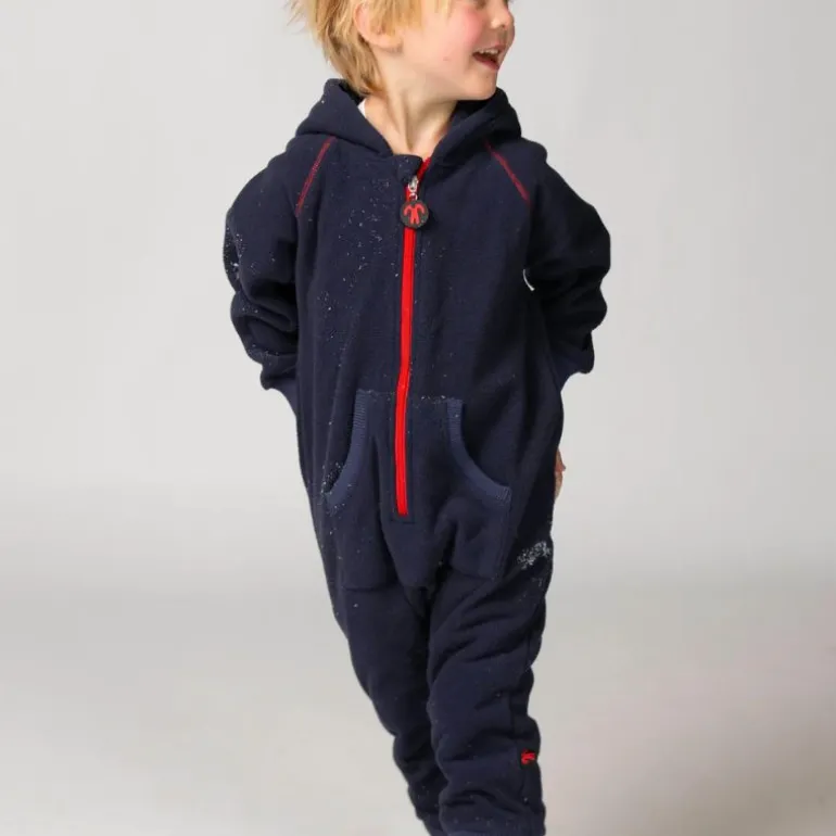 Combinaison polaire bébé - Ducksday - Dark Blue / Red