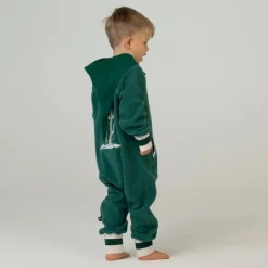 Combinaison polaire bébé - Ducksday - Dark Green / Ecru