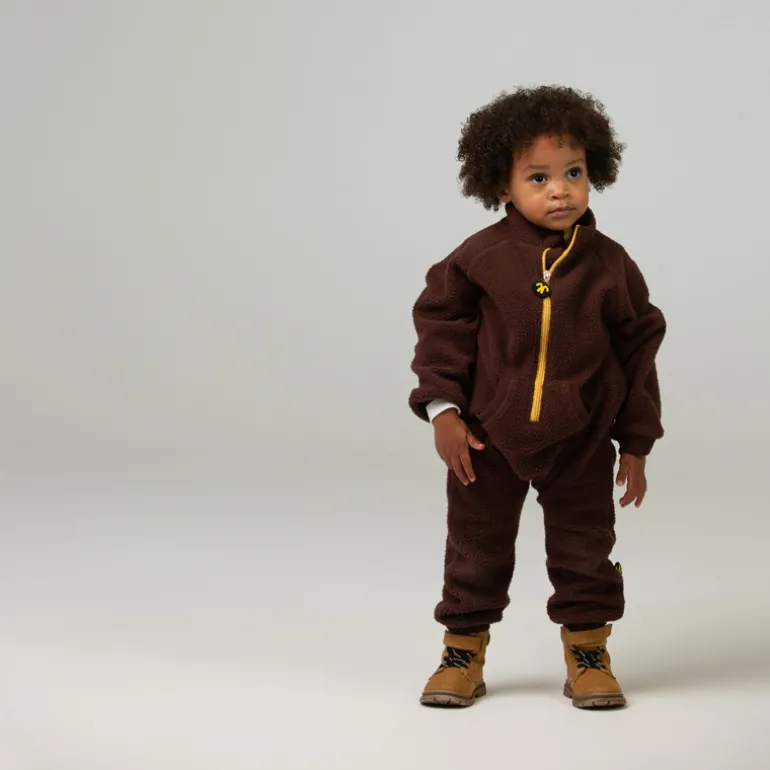 Combinaison polaire bébé - Ducksday - Dark Brown