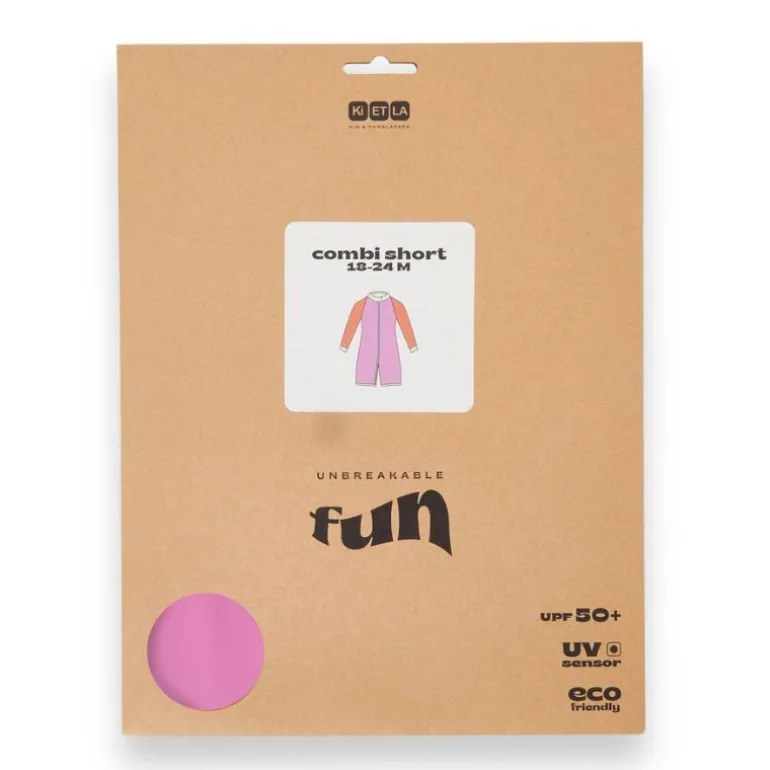 Combinaison short anti-UV enfant - KietLa - Rose rouge