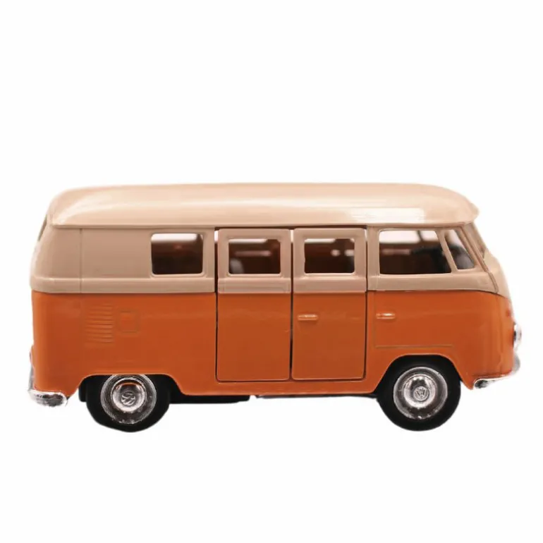 Combi Volkswagen à rétro-friction au 1/37 - Weely - orange