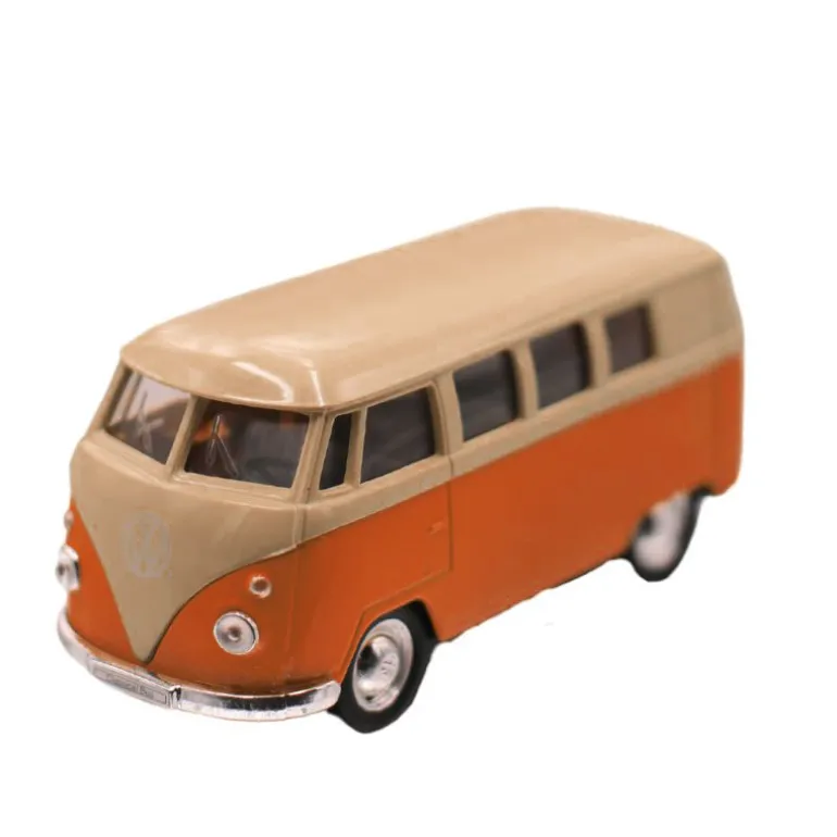 Combi Volkswagen à rétro-friction au 1/37 - Weely - orange