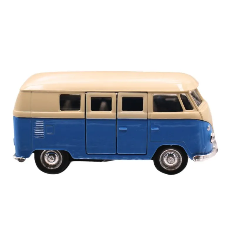 Combi Volkswagen à rétro-friction au 1/37 - Weely - bleu