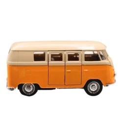 Combi Volkswagen à rétro-friction au 1/37 - Weely - jaune