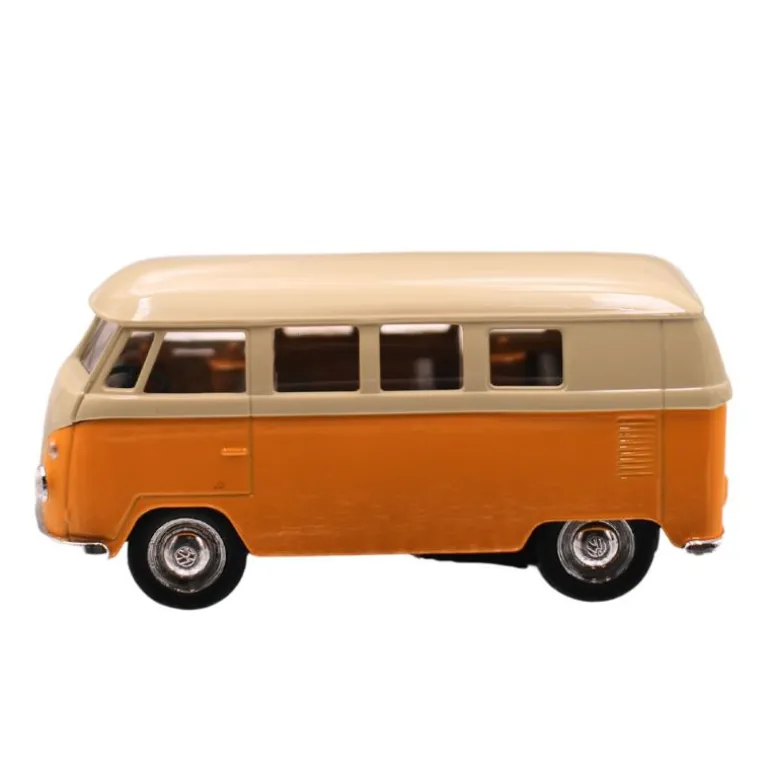 Combi Volkswagen à rétro-friction au 1/37 - Weely - jaune