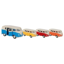 Combi Volkswagen à rétro-friction au 1/37 - Weely - rouge
