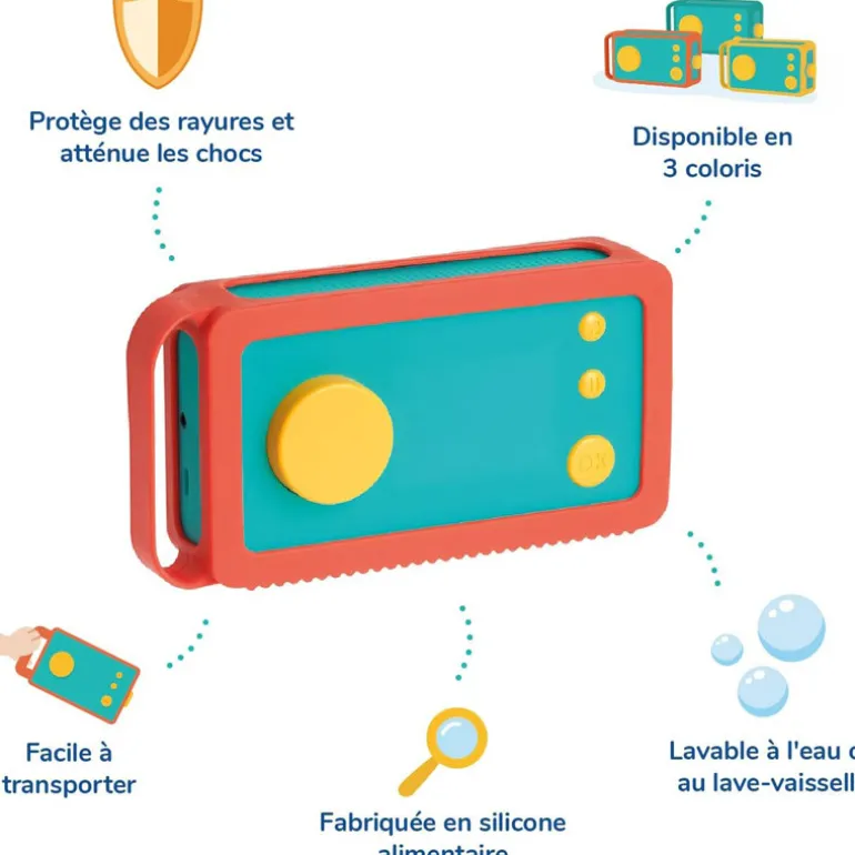 Coque pour boite à histoire Lunii - Jaune