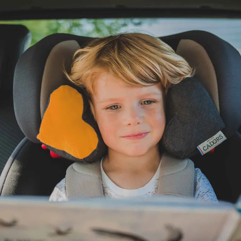 Coussin voiture enfant Téodor - Petits Cadors - Citron
