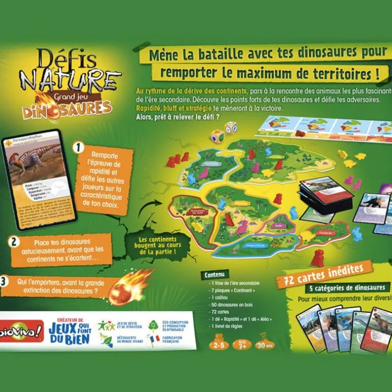 Défi Nature - Grand jeu - Bioviva - Dinosaures