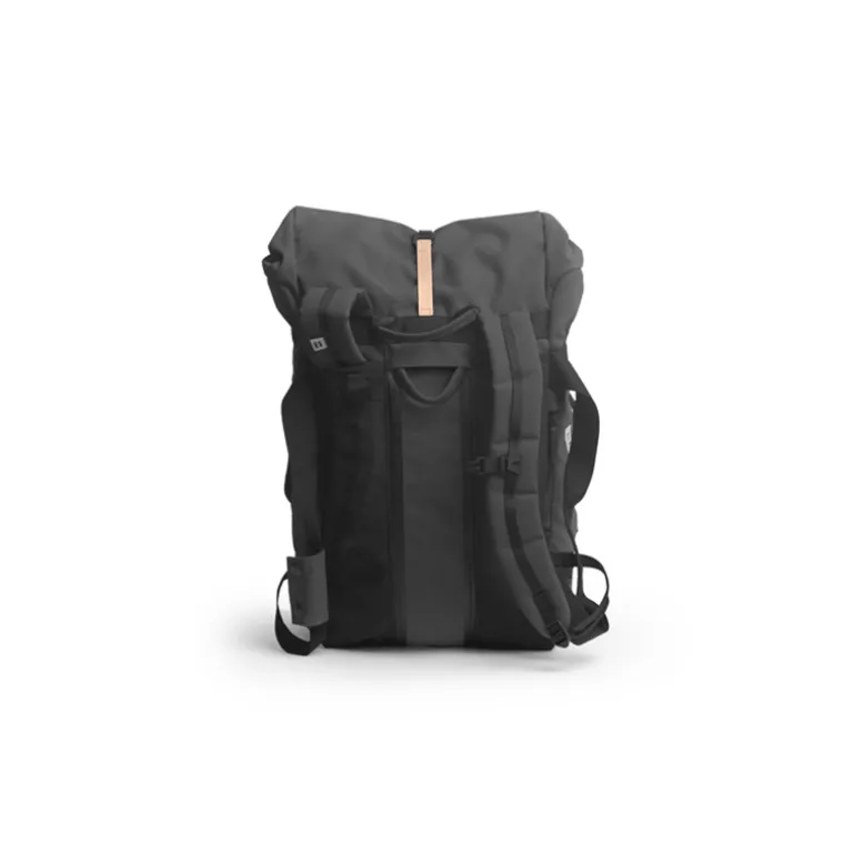 Duffle Mini Smögen 30L à 45L - MeroMero - Gris Anthracite / Cuir Beige