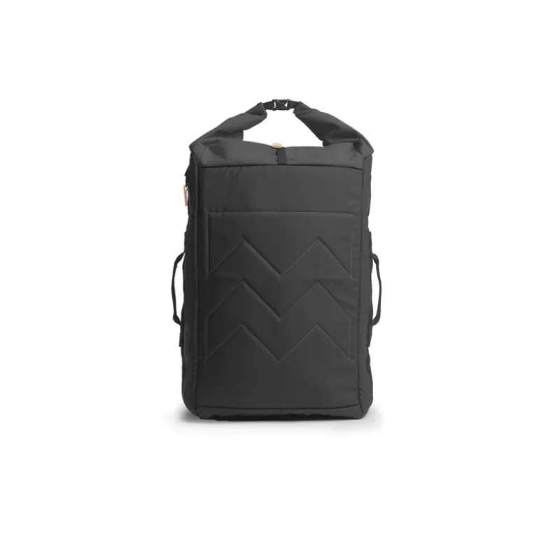 Duffle Mini Smögen 30L à 45L - MeroMero - Gris Anthracite / Cuir Beige
