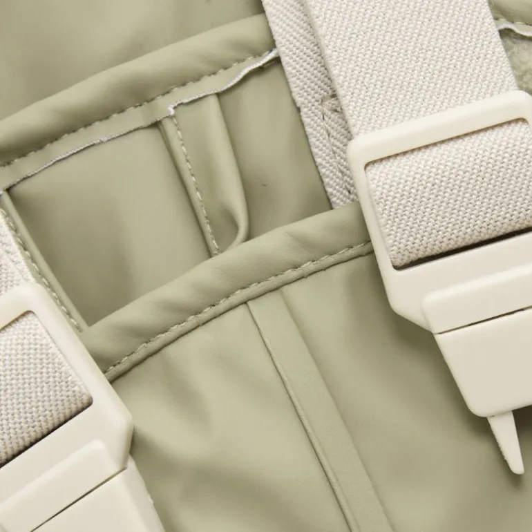 Ensemble de pluie enfant doublé polaire - Veste et Salopette - CeLaVi - White Pepper