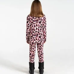 Ensemble sous-vêtements technique enfant Pow II - Dare 2B - Rose léopard