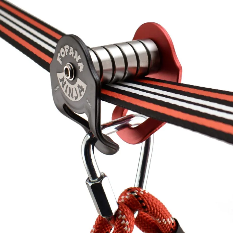 Fofana Ninja line pour enfant - Slackline + 11 Obstacles