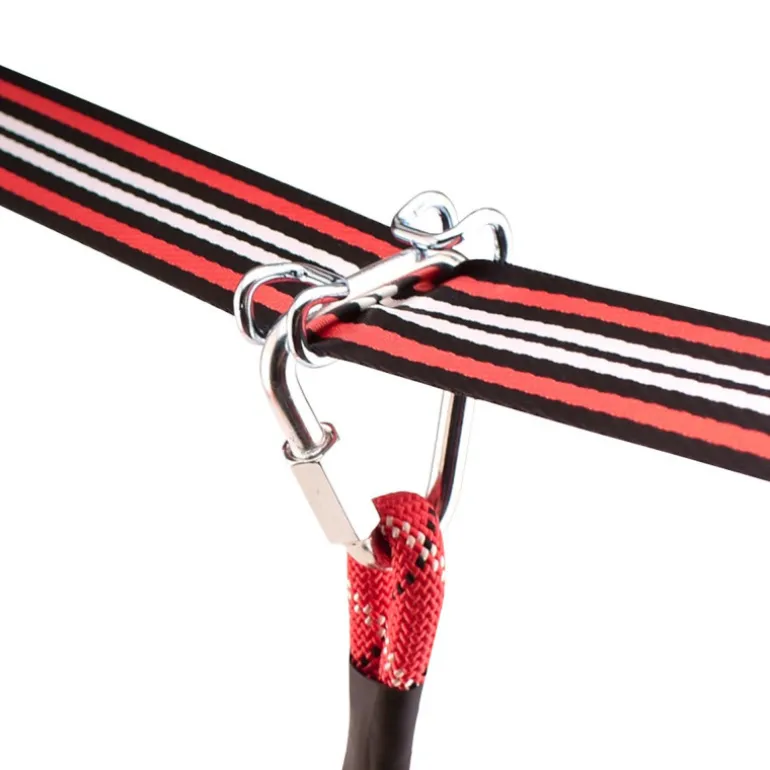Fofana Ninja line pour enfant - Slackline + 11 Obstacles
