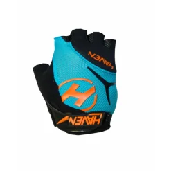 Gants courts vélo enfant - Haven - Bleu/Orange