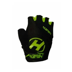Gants courts vélo enfant - Haven - Vert/Noir