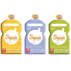 Gourde compote réutilisable Squiz - Lot de 3