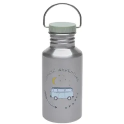 Gourde enfant inox 2 bouchons 500ml - Lassig - Adventure Bus