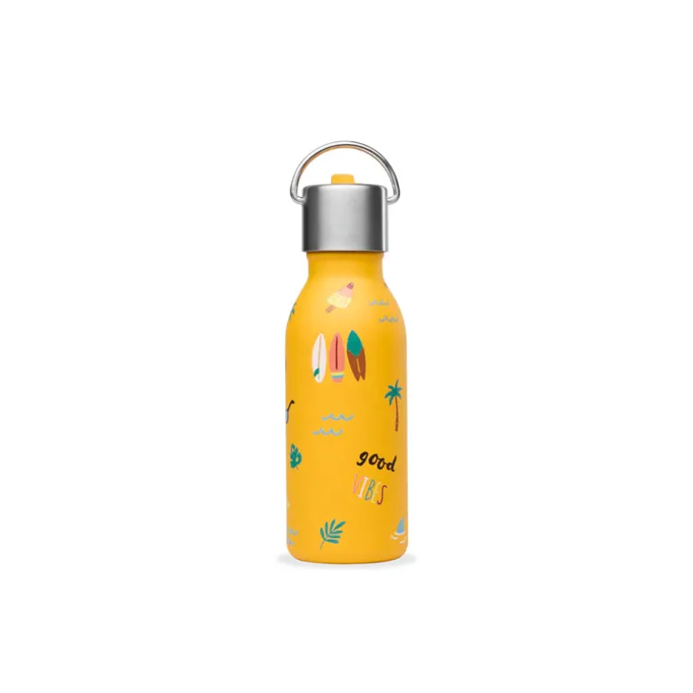 Gourde Qwetch inox isotherme - 350ml - Honolulu - Curry