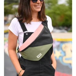Grande sacoche banane HoïAn - MeroMero - Dark Grey