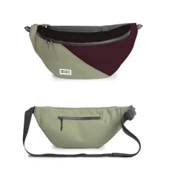 Grande sacoche banane HoïAn - MeroMero - Dark Grey/Cypress/Aubergine