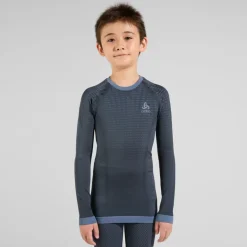 Haut thermique enfant - Performance Warm kids - Odlo - India Ink / Folkstone Gray