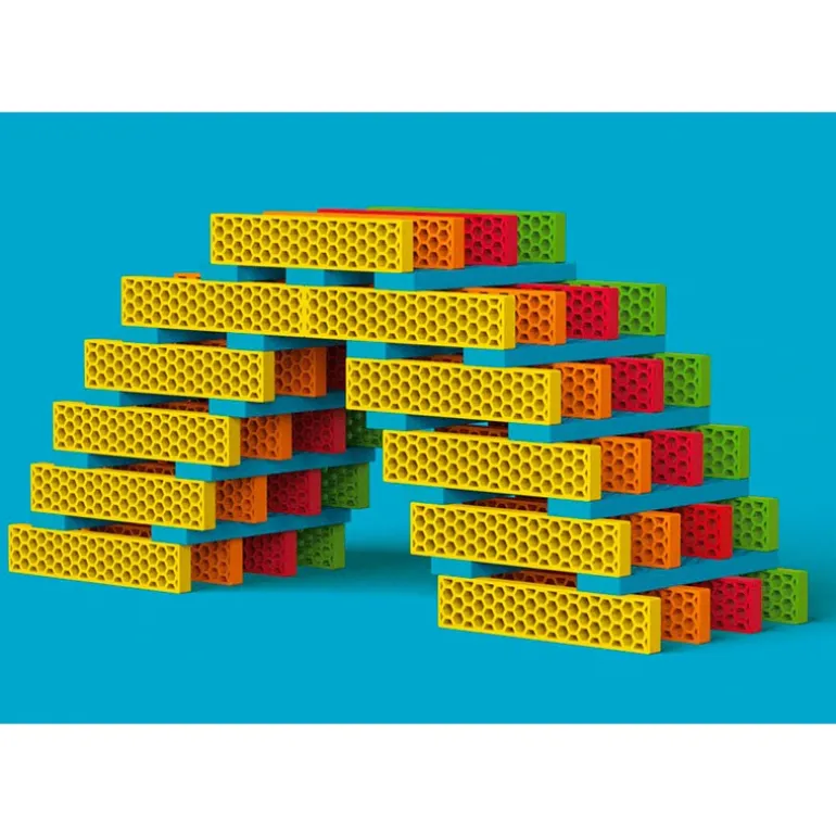 Hello Box Rainbow Mix 100 briques - Bioblo