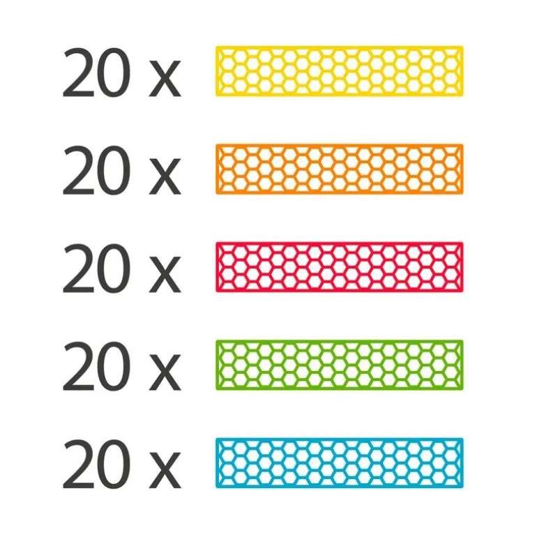 Hello Box Rainbow Mix 100 briques - Bioblo