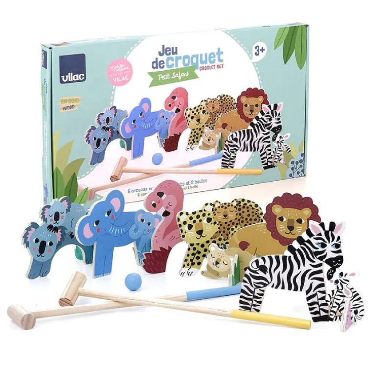 Jeu de croquet en bois Maman et bébé - Vilac