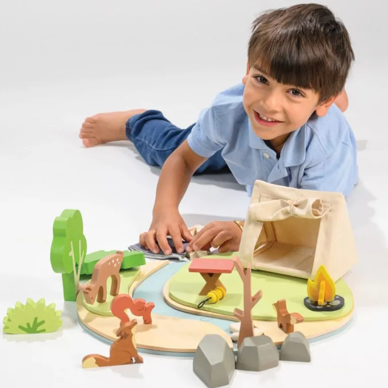 Kit de jeu en bois - Set de camping - Tender Leaf