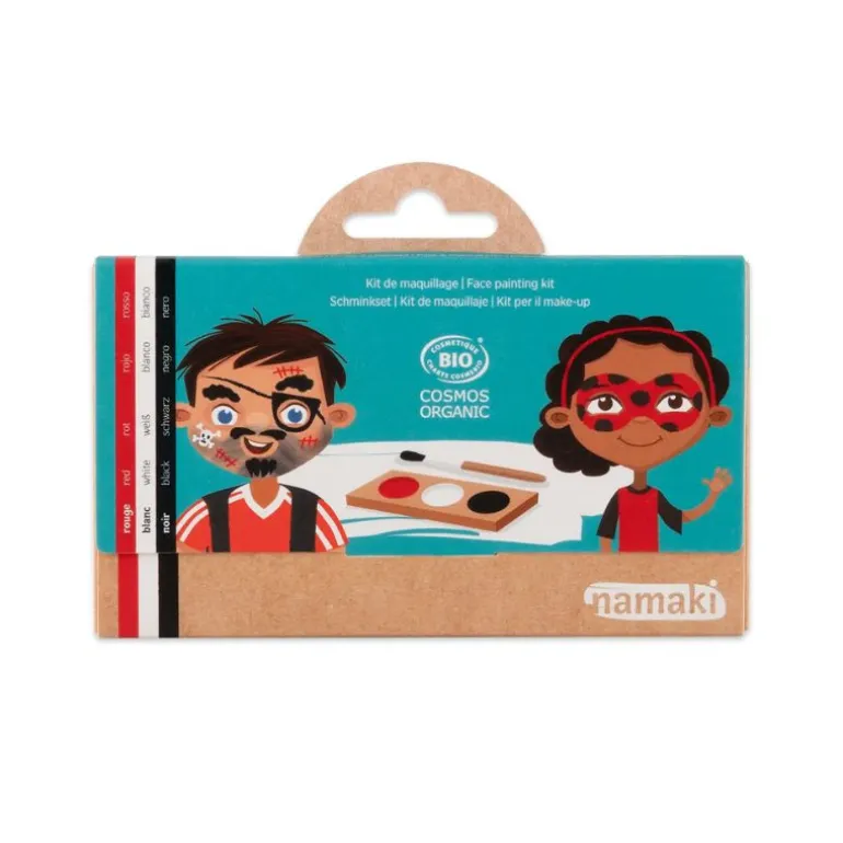 Kit de maquillage 3 couleurs - Pirate & Coccinelle - Namaki