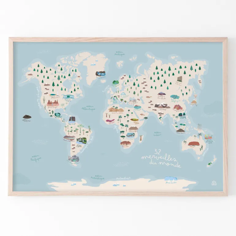 La Carte des merveilles du Monde - Papier Curieux