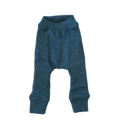 Legging réversible en laine mérinos - ManyMonths - Seabreeze Teal / Foggy Black
