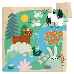 Les Animaux du monde - 3 puzzles en bois - Vilac