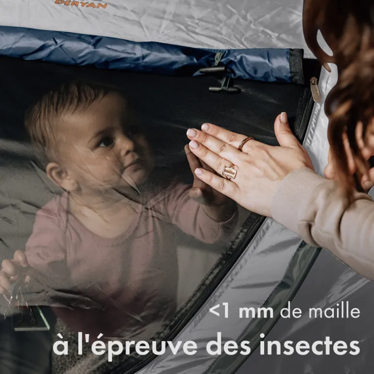 Lit de voyage Peuter Luxe Deryan - Jusqu'à 4,5 ans - Crème