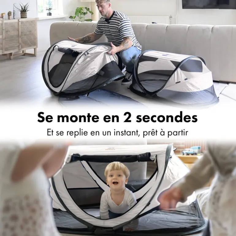 Lit de voyage Peuter Luxe Deryan - Jusqu'à 4,5 ans - Navy Blue