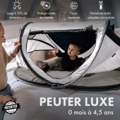 Lit de voyage Peuter Luxe Deryan - Jusqu'à 4,5 ans - Navy Blue