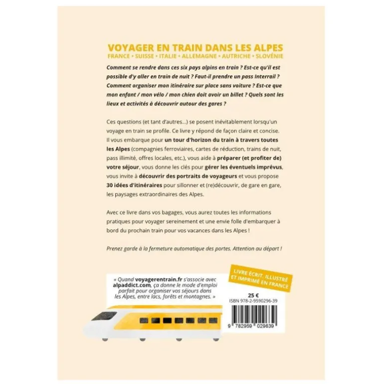 Livre Voyager en train dans les Alpes - Éditions Voyager en Train
